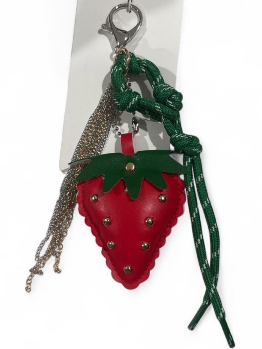 Leith Strawberry bag charm